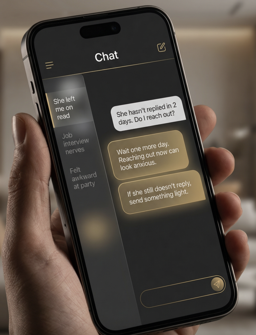 AI Coach chat support screen